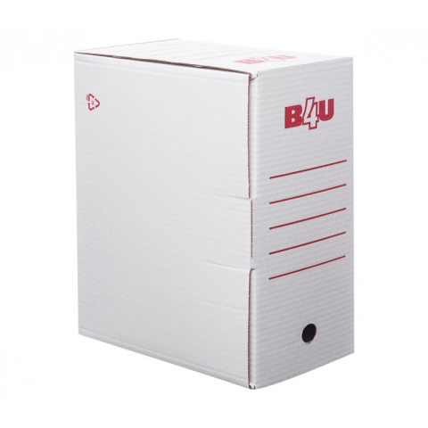 Birotică și Papetărie - Cutie arhivare B4U 30265410, 20cm, carton, alb