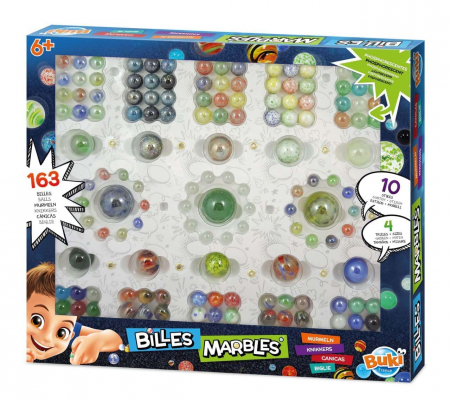 Jocuri de Masa, Societate, Cooperare si Boardgames - Cutie cu 163 bile colorate