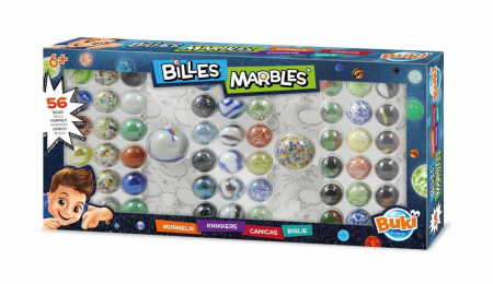 Jocuri de Masa, Societate, Cooperare si Boardgames - Cutie cu 56 bile colorate