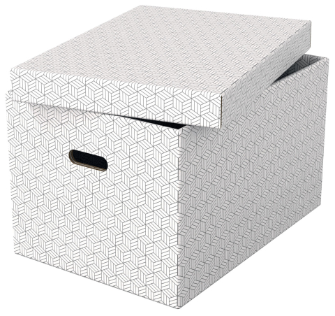 Cutie depozitare cu capac 51 x 35 x 30cm alba recycled fsc 3/set esselte [3]
