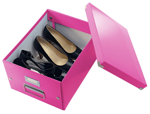 Cutie depozitare medie roz click&store leitz [2]