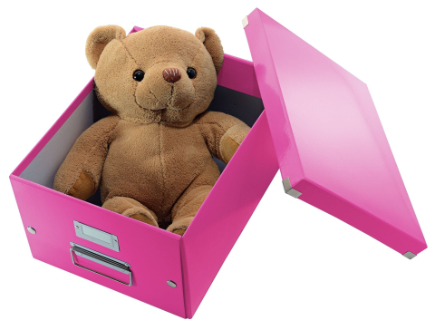 Cutie depozitare medie roz click&store leitz [3]