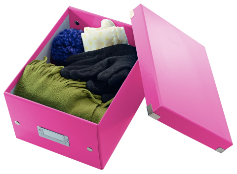 Cutie depozitare mica roz click&store leitz [1]