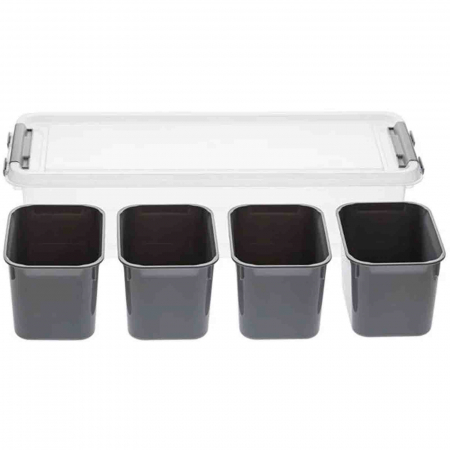 Cutie depozitare, organizator cu 4 compartimente - Micostore.ro [1]