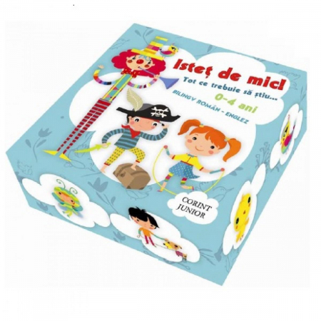 Cărți Educative, Activități - CUTIE ISTET DE MIC! TOT CE TREBUIE SA STIU...BILINGV ROMAN-ENGLEZ 5 CARTI