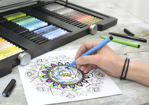 Cutie lemn 90 bucati pitt artist pen faber-castell [2]