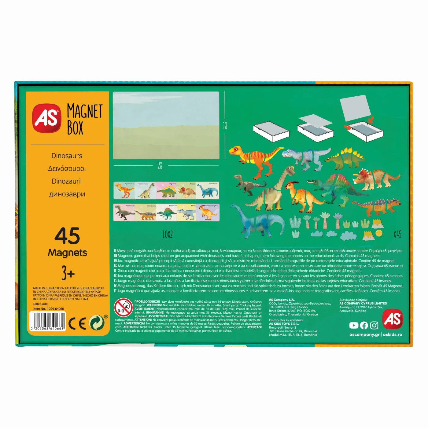 Cutie magnetica dinozauri, varsta de la 3 ani la 7 ani [7]