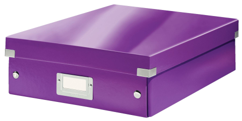 Birotică și Papetărie - Cutie organizer medie mov click&store leitz