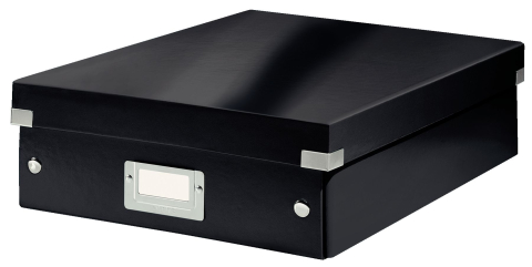 Birotică și Papetărie - Cutie organizer medie neagra click&store leitz