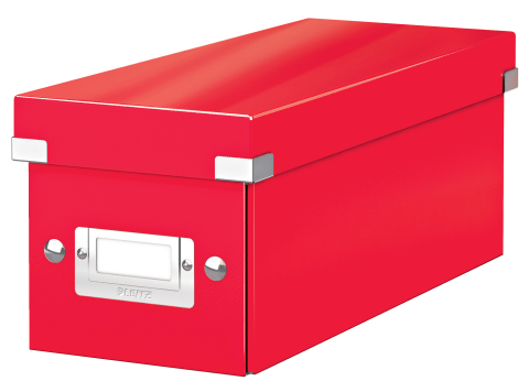 Organizare, arhivare, prezentare - Cutie pentru cd-uri rosie click&store leitz