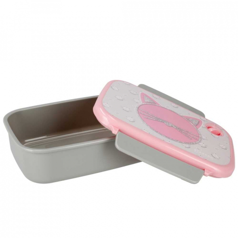 Cutie pentru pranz, caserola practica si incapatoare, cu model pisicuta [4]