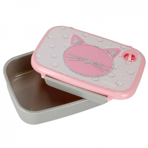 Cutie pentru pranz, caserola practica si incapatoare, cu model pisicuta [1]