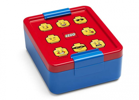 Recipiente alimentare - Cutie pentru sandwich LEGO Classic albastru-rosu