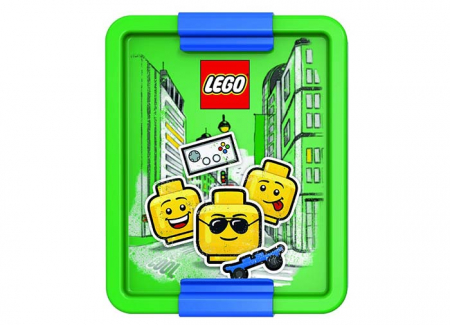 Recipiente alimentare - Cutie pentru sandwich LEGO Iconic albastru-verde