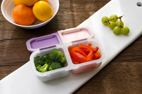 Cutie snack 2 compartimente, melii, blush berry copii cu varsta peste 0 luni [3]