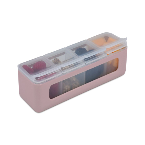 Cutie snack 4 compartimente, melii luxe, pink [2]