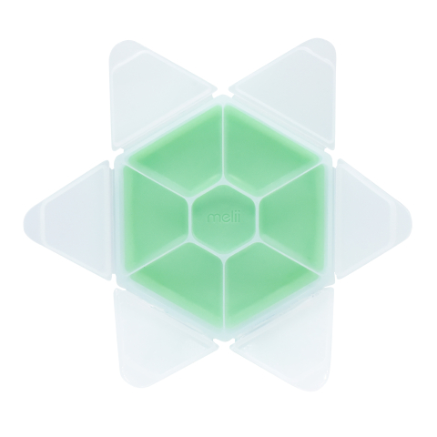 Cutie snack hexagon snackle 6 compartmente, melii, mint copii varsta 0 luni - +15 ani [2]