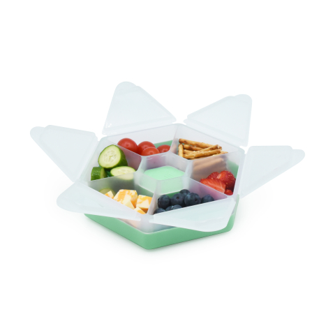 Cutie snack hexagon snackle 6 compartmente, melii, mint copii varsta 0 luni - +15 ani [1]