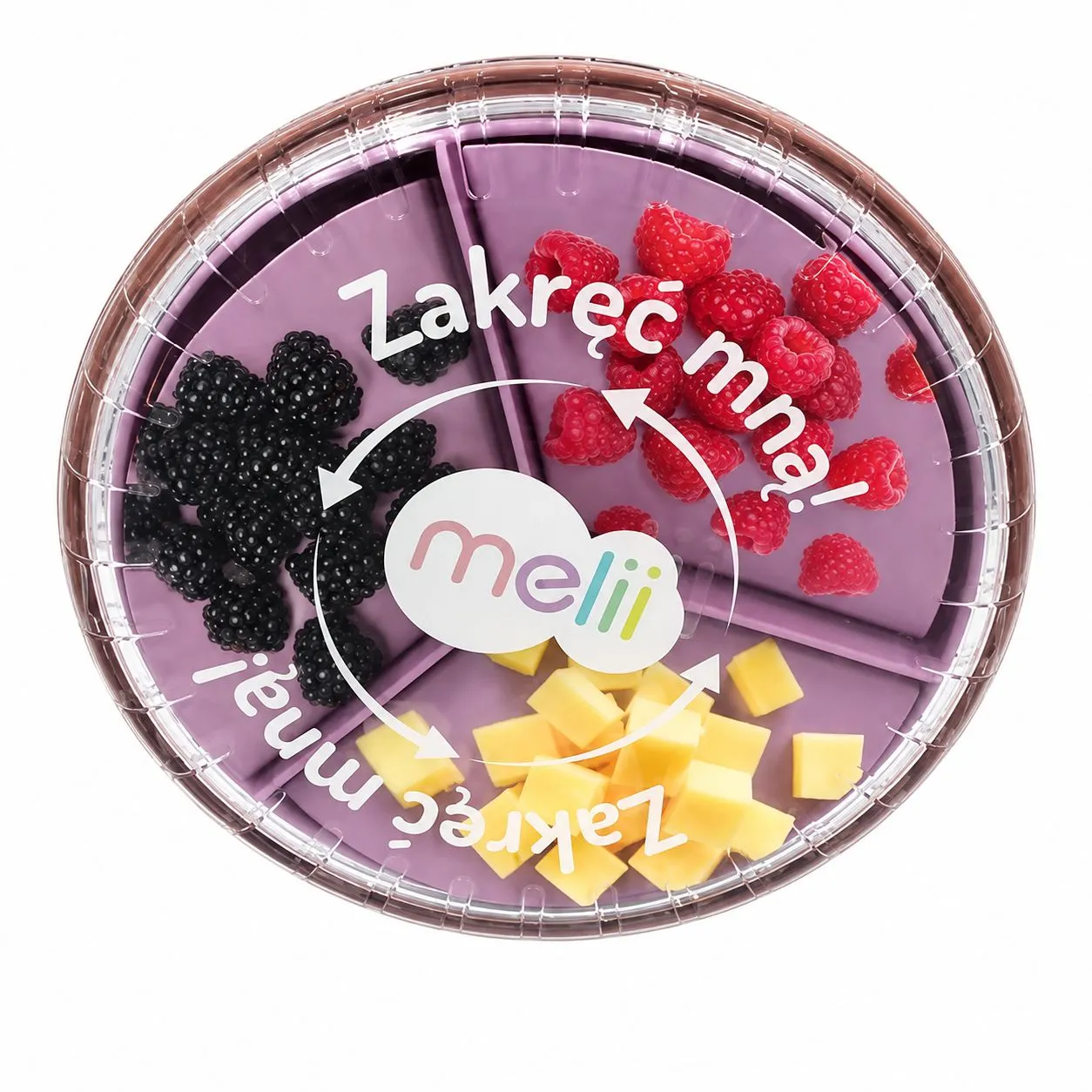 Caserole Copii, Lunch Box si Sticle de Apa pentru Scoala - Cutie snack spin, melii luxe, pink ivoire copii cu varsta peste 0 luni