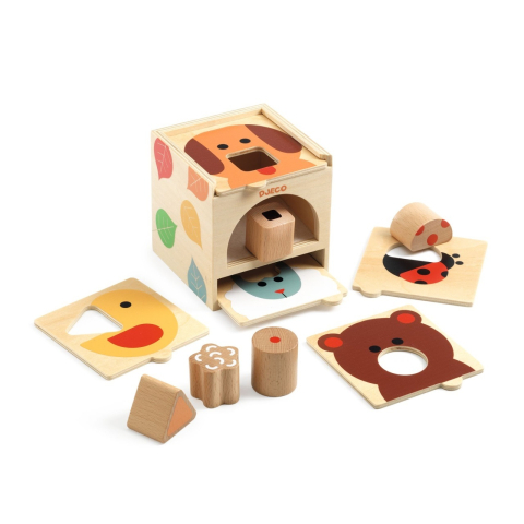 Cutie sortatoare Basic Box, Djeco Baiat, Fata, varsta 1 - 3 ani [1]