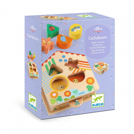 Jucării și Jocuri pentru copii - Joc cu cutie sortatoare Cachaboom, Djeco, varsta 1 - 3 ani, Baiat, Fata