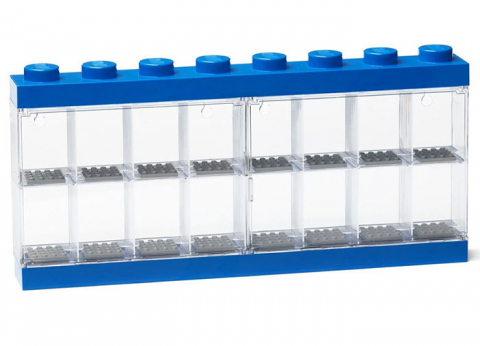 Cutii depozitare - Cutie albastra pentru 16 minifigurine LEGO
