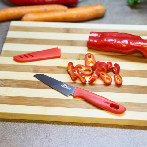 Cutit  cu teaca  9.5 cm, rosu [4]