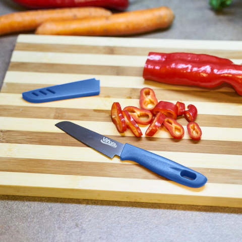 Cutit cu teaca 9.5 cm, vanora home (mix 4 culori in bax - 3 albastre, 3 galbene, 3 rosii, 3 verzi) [8]