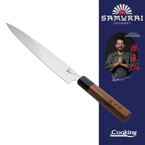Cutite si seturi de cutite - Cutit sujihiki 24 cm, rikito watanabe, samurai gourmet, cooking by heinner