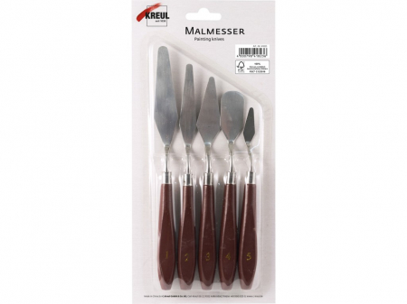 Rechizite Școlare - Cutite de paleta Kreul, set 5 buc