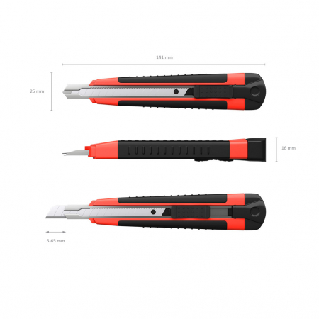 Cutter cu sistem auto-lock, 9 mm, tip sageata [4]