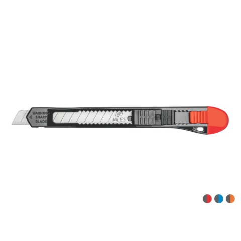 Birotică și Papetărie - Cutter Kangaro Miles PN902/P, lama 9mm, plastic, diverse culori