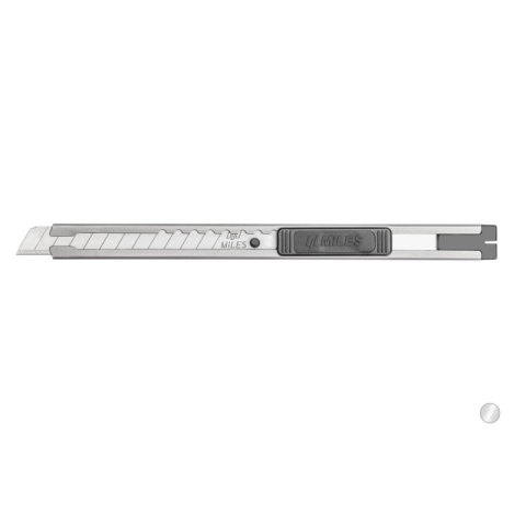 Birotică și Papetărie - Cutter Kangaro Miles SA903/Y, lama 9mm, metalic, profesional, argintiu