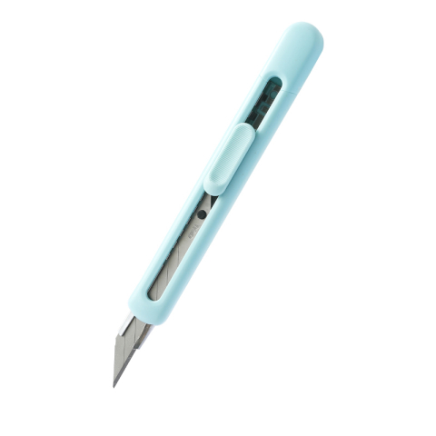 Birotică și Papetărie - Cutter mic bleu longreen plastic reciclat deli