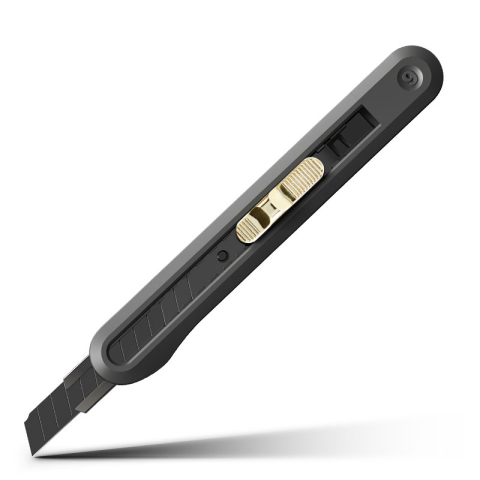 Birotică și Papetărie - Cutter mic cu sina lama neagra 60grade negru nusign deli