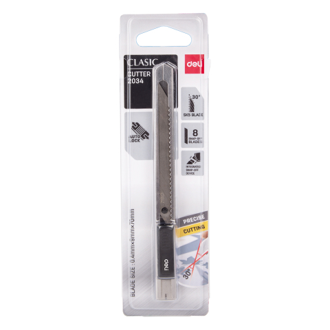 Birotică și Papetărie - Cutter mic metalic lama in unghi de 30 grade deli