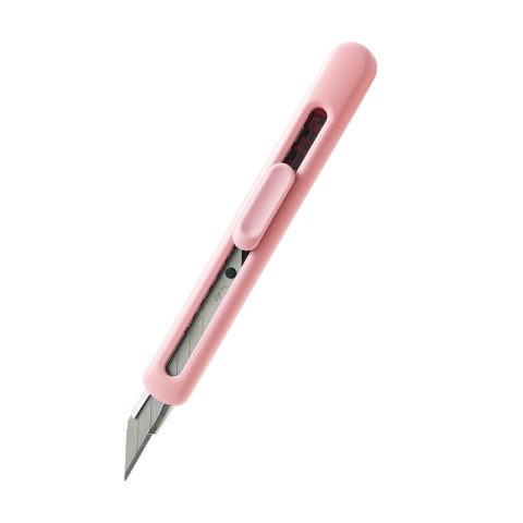 Birotică și Papetărie - Cutter mic roz longreen plastic reciclat deli