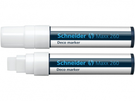 Rechizite Școlare - Schneider - Deco Marker Schneider Maxx 260, Alb- Micostore.ro