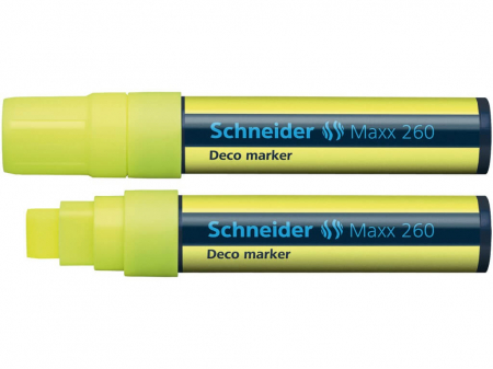 Rechizite Școlare - Schneider - Deco Marker Schneider Maxx 260, Galben- Micostore.ro