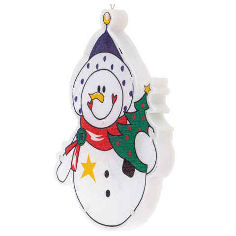 Decoratiune Luminoasa LED de Craciun Om de Zapada cu Ventuza [1]