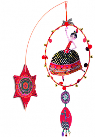 Camera copilului - Decoratiuni camera copii bebe, accesorii mobile, carusel, Flamenco, Djeco, varsta 0 - 1, 1 - 3, 3 - 6, 6 - 9, 9+ ani, Fata