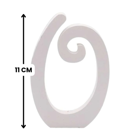 Decoratiuni petrecere Zebra cifra 0, 11cm, lemn, autoadeziva, JAB0450 [1]