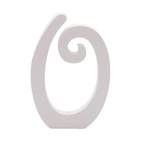 Cifre si Litere - Decoratiuni petrecere Zebra cifra 0, 11cm, lemn, autoadeziva, JAB0450