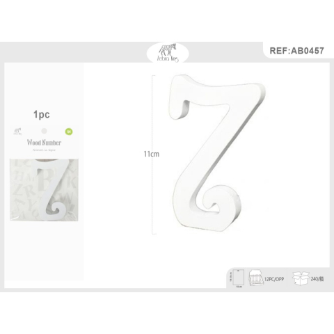 Decoratiuni petrecere Zebra cifra 7, 11cm, lemn, autoadeziva, JAB0457 [2]