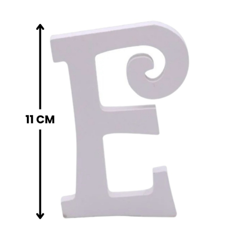 Decoratiuni petrecere Zebra litera E, 11cm, lemn, autoadeziva, JAB0464 [1]