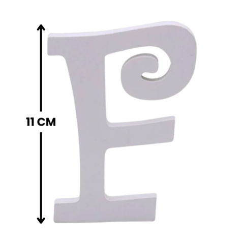 Decoratiuni petrecere Zebra litera F, 11cm, lemn, autoadeziva, JAB0465 [1]