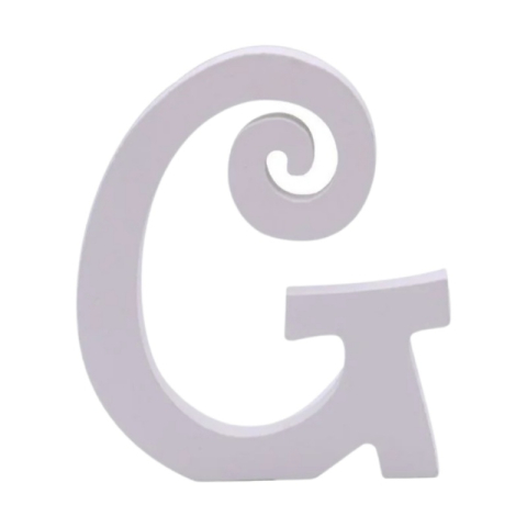 Cifre si Litere - Decoratiuni petrecere Zebra litera G, 11cm, lemn, autoadeziva, JAB0466