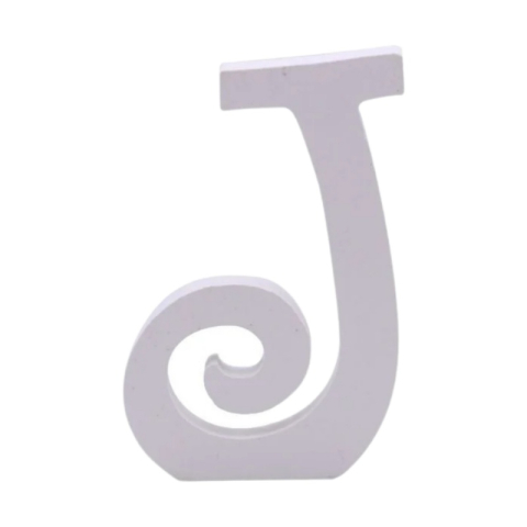 Cifre si Litere - Decoratiuni petrecere Zebra litera J, 11cm, lemn, autoadeziva, JAB0469