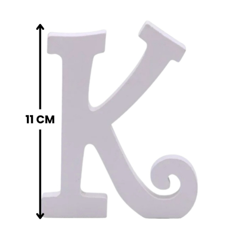 Decoratiuni petrecere Zebra litera K, 11cm, lemn, autoadeziva, JAB0470 [1]