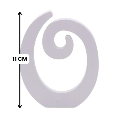 Decoratiuni petrecere Zebra litera O, 11cm, lemn, autoadeziva, JAB0474 [1]